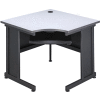Interion® 36"W Corner Desk Gray