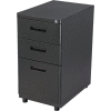 Interion® 3 Drawer Pedestal Box File Cabinet, 16"W x 20"D x 29"H, Black
