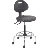 Interion® 4-Way Black Adjustable Shop Stool With Chrome Base