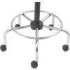Stable 5 Blade Base and 360 Degree Foot Ring on Polyurethane Stool with Chrome Base