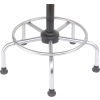 Stable 5 Blade Base with Foot Ring on Polyurethane Stool with Chrome Base