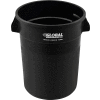 Global Industrial Plastic Trash Container, Garbage Can - 32 Gallon Black