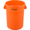 Global Industrial Plastic Trash Can - 32 Gallon Bright Orange