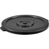 Global Industrial Plastic Trash Container, Garbage Can Lid - 32 Gallon Black