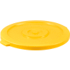 Global Industrial Plastic Trash Container, Garbage Can Lid - 32 Gallon Yellow