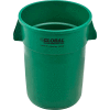 Global Industrial Plastic Trash Container, Garbage Can - 44 Gallon Green