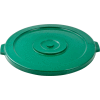 Global Industrial Plastic Trash Container, Garbage Can Lid - 44 Gallon Green