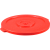 Global Industrial Plastic Trash Container, Garbage Can Lid - 44 Gallon Red