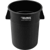 Global Industrial Plastic Trash Container, Garbage Can - 55 Gallon Black
