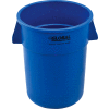Global Industrial Plastic Trash Container, Garbage Can - 55 Gallon Blue