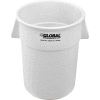 Global Industrial Plastic Trash Container, Garbage Can - 55 Gallon White