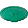 Global Industrial Plastic Trash Container, Garbage Can Lid - 55 Gallon Green