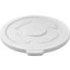 Global Industrial Plastic Trash Container, Garbage Can Lid - 55 Gallon White