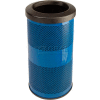 Perforated Stadium Series® Trash Container - 10 Gallon Blue - SC10-01-BL