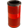 Perforated Stadium Series® Trash Container - 10 Gallon Red - SC10-01-RD