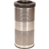 Perforated Stadium Series® Trash Container - 10 Gallon Stainless Steel - SC10-01-SS