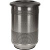 Perforated Stadium Series® Trash Container w/Flat Top - 55 Gallon Stainless - SC55-01-SS-FT