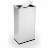 Stainless Steel Waste Container, 13-1/2 Gallon, Rectangular Swivel Lid - 780829