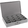 Durham Steel Scoop Compartment Box 113-95 - 16 Compartments 18 x 12 x 3 - Pkg Qty 4