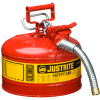 Justrite® Type II Safety Can - 2-1/2 Gallon with 1" Hose, 7225130