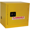 Global Industrial Slim Flammable Cabinet, 6 Gallon Manual Close Single Door, 23"Wx18"Dx22"H