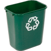 Rubbermaid® Deskside Recycling Wastebasket, 7 Gallon, Green