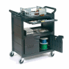 Rubbermaid® Plastic Instrument Cart, 200 lb. Capacity, 33-5/8"L x 18-5/8"W x 37-3/4"H, Black