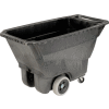 Rubbermaid® Standard Duty Structural Foam Plastic Tilt Truck,1/2 Cu. Yd. Cap,850 Lbs. Cap,Black