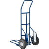 Industrial Strength Steel Hand Truck with Curved Handle & Stair Climbers 600 Lb. Capacity
																			