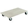 Aluminum Dolly PDA-2436-C-S-H 36"L x 24"W with Solid Deck & Steel Wheels