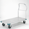 Global Industrial Aluminum Diamond Deck Platform Truck 60x30 2000 Lb. Cap. 6" Rubber Casters