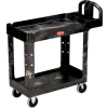 Rubbermaid® 4500-88 Tray Shelf Plastic Service Cart 2 Shelves 5" Casters