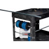 Optional Reel Holder on Rubbermaid Tray Shelf Plastic Service Cart
