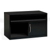 Interion® 36" Low Credenza with Door - Black