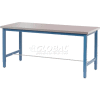 Global Industrial 72x30 Adj. Height Workbench Square Tube Leg, Stainless Steel Square Edge BL