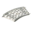 Omni Metalcraft Aluminum Skate Wheel Conveyor Curved Section WAHC3-24-20-45