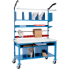 Global Industrial Complete Mobile Electric Packing Workbench ESD Safety Edge - 72 x 30
