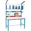 Global Industrial Electric Packing Workbench Plastic Safety Edge - 60 x 30 with Riser Kit