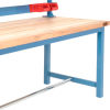 Global Industrial Packing Workbench Maple Butcher Block Square Edge - 60 x 30 with Riser Kit
																			