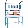 Global Industrial Packing Workbench ESD Safety Edge - 72 x 30 with Riser Kit