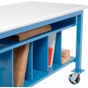 Mobile Packaging Workbench Plastic Safety Edge - 60 x 30 with Lower Shelf Kit
																			