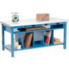 Global Industrial Electric Packing Workbench Plastic Safety Edge - 60 x 30 - Lower Shelf Kit