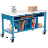 Mobile Electronic Packing Workbench ESD Square Edge - 60 x 30 with Lower Shelf Kit
																			