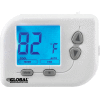 Global Industrial® Programmable Thermostat, Heat, Cool, Off Mode, 5-1-1 Programmable