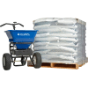 FREE Global Industrial® Universal Spreader 100 Lb. Cap.+1 Pallet 50 - 50 Lb. Bags of Rock Salt