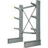 Global Industrial Single Sided Cantilever Rack Starter, 2" Lip, 48"Wx33"Dx72"H