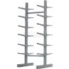 Cantilever Rack Double Sided Starter Unit Medium Duty (1000 Series),72"W x 78"D x10'H, 7600 Lbs Cap