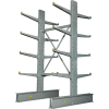 Cantilever Rack Double Sided Starter Unit Heavy Duty (2000 Series),48"W x 59"D x 8'H, 26600 Lbs Cap