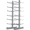 Cantilever Rack Double Sided Starter Unit HD (2000 Series),72"W x 107"D x 12'H, 17000 Lbs Cap