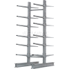 Cantilever Rack Double Sided, Starter Unit Extra Heavy Duty, 72"Wx82"D x 10'H, 31600 Lbs. Capacity